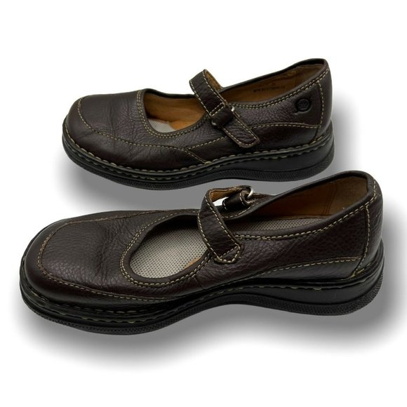 Born black leather upper adjustable strap Mary Jane shoe size 3 - Picture 3 of 8